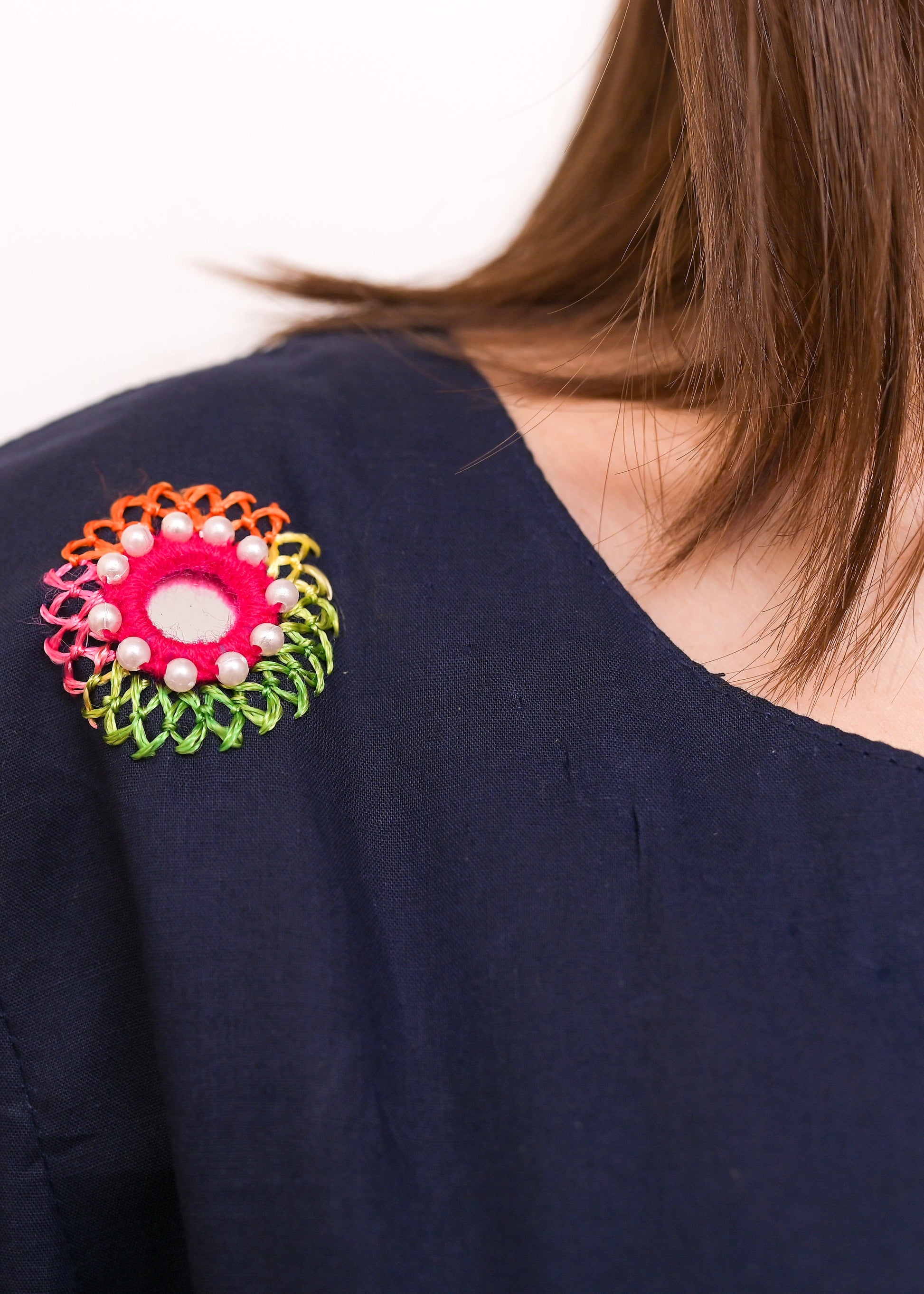 3PC-Midnight Bloom Hand Embroidered Suit